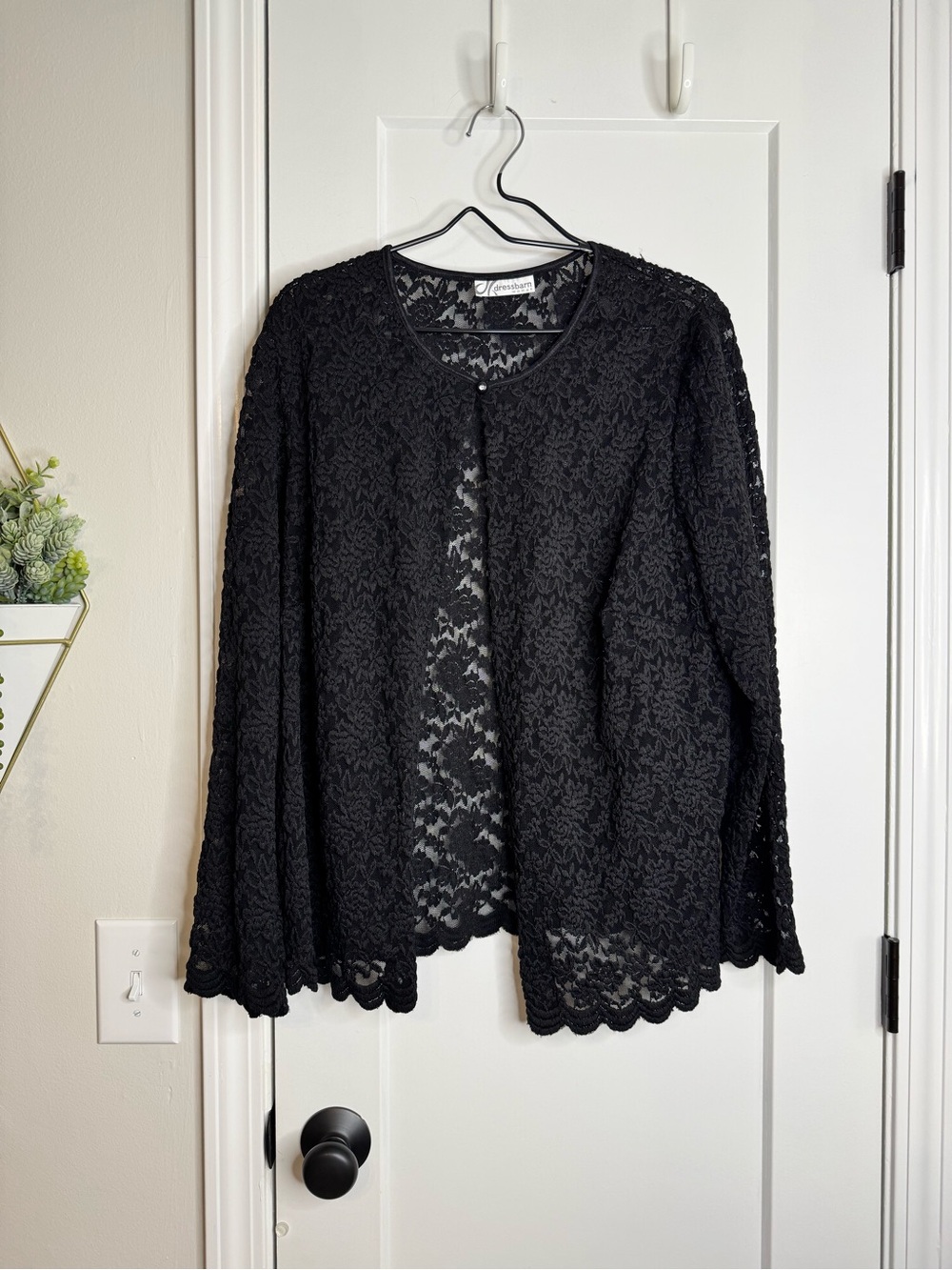 Dress barn Black Lace Jacket